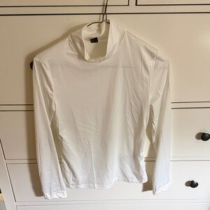 SHEIN petite white Long Sleeve Turtleneck Top